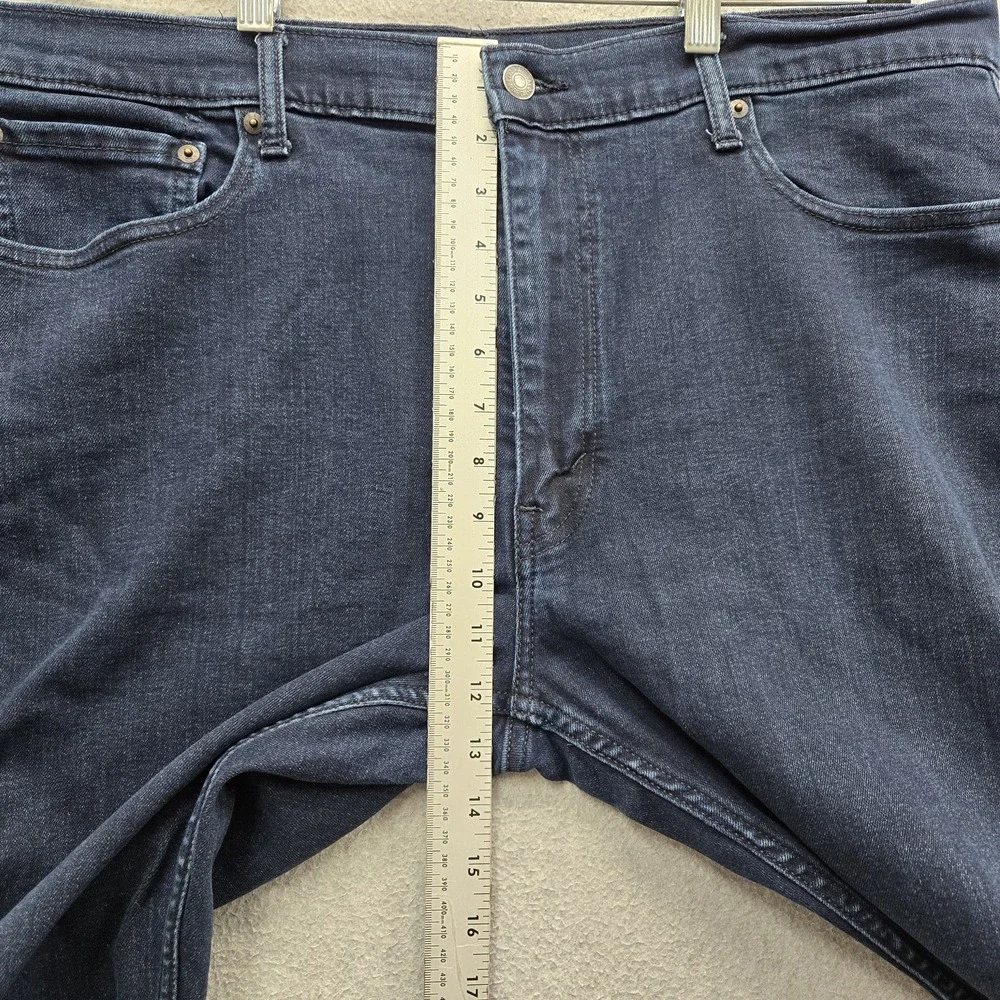 Levi's 502 Men Jeans 38X30 Dark Blue Denim Tapered Leg Allseason Tech